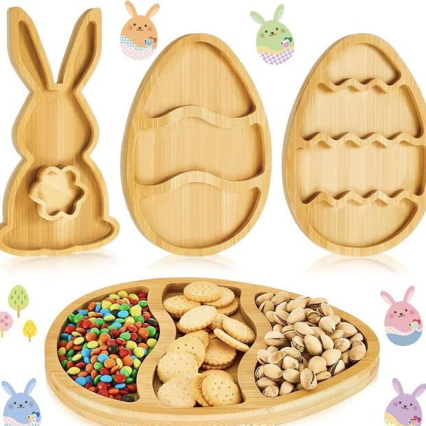 Snack Dish Home Kitchen Dried Fruit Plate Bamboo Products