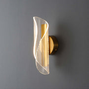 Living Room Television Background Wall Stairs Hallway Corridor Lamps, Gold and Transparent Design for Stylish Illumination