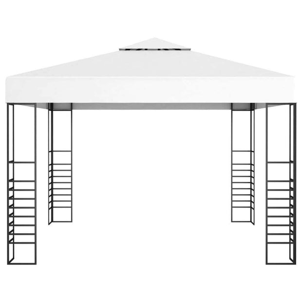 Garden Tent with LED Lights 3x3 m White